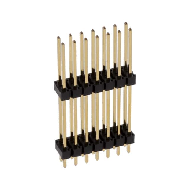 76745-121R14LF CONN HDR 14POS 0.100" STACK T/H