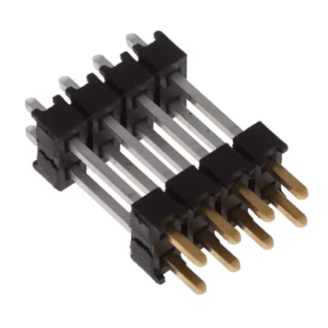 DW-04-15-L-D-450 CONN HDR 8POS 0.1 STACK T/H GOLD