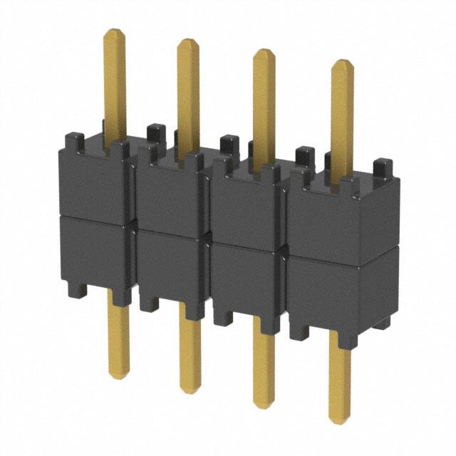 DW-04-07-G-S-200 CONN HDR 4POS 0.1 STACK T/H GOLD