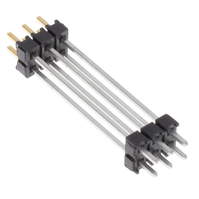 DW-03-13-F-D-1000 CONN HDR 6POS 0.1 STACK T/H GOLD