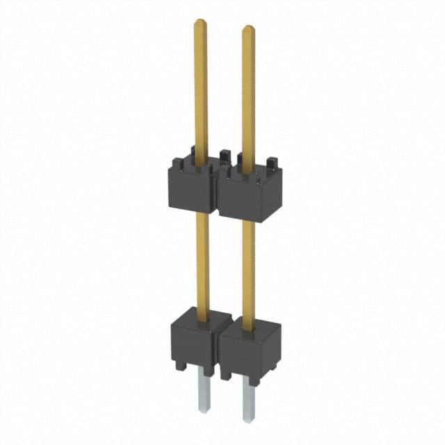 DW-02-10-L-S-450 CONN HDR 2POS 0.1 STACK T/H GOLD