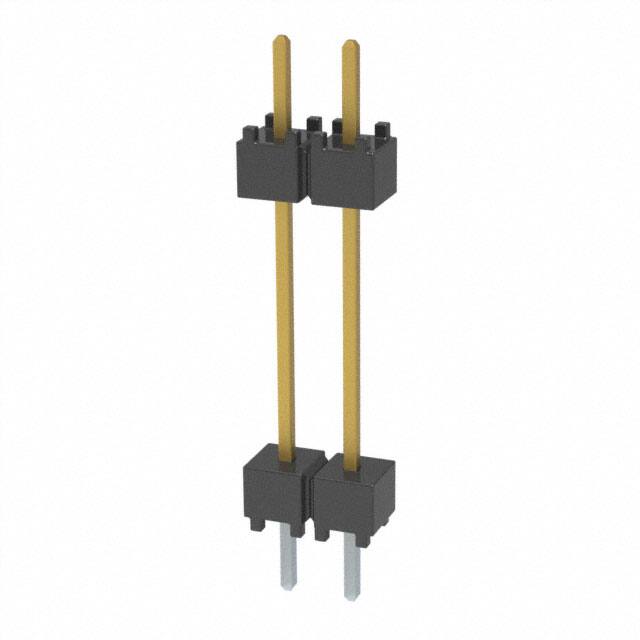 DW-02-10-L-S-600 CONN HDR 2POS 0.1 STACK T/H GOLD