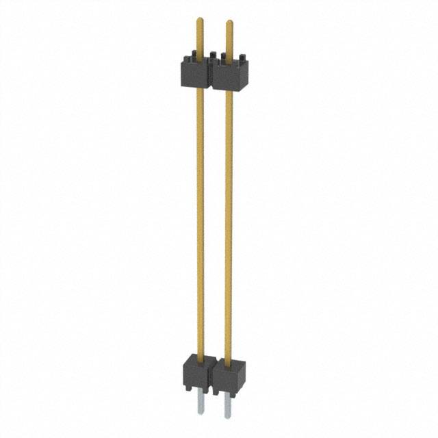 DW-02-14-L-S-1200 CONN HDR 2POS 0.1 STACK T/H GOLD
