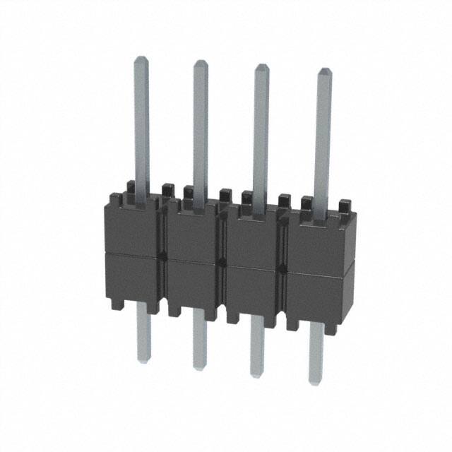DW-04-08-T-S-200 CONN HDR 4POS 0.1 STACK T/H TIN