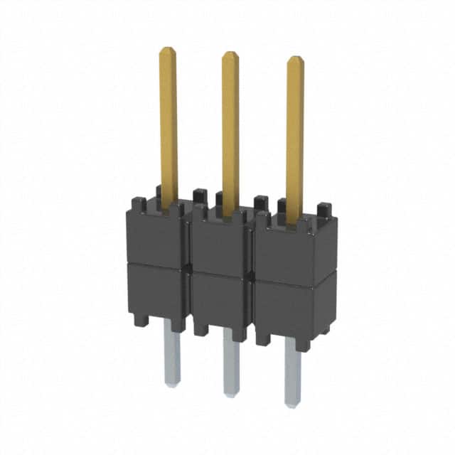 DW-03-08-F-S-200 CONN HDR 3POS 0.1 STACK T/H GOLD