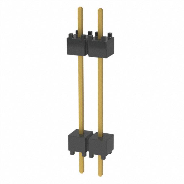 DW-02-10-G-S-600 CONN HDR 2POS 0.1 STACK T/H GOLD
