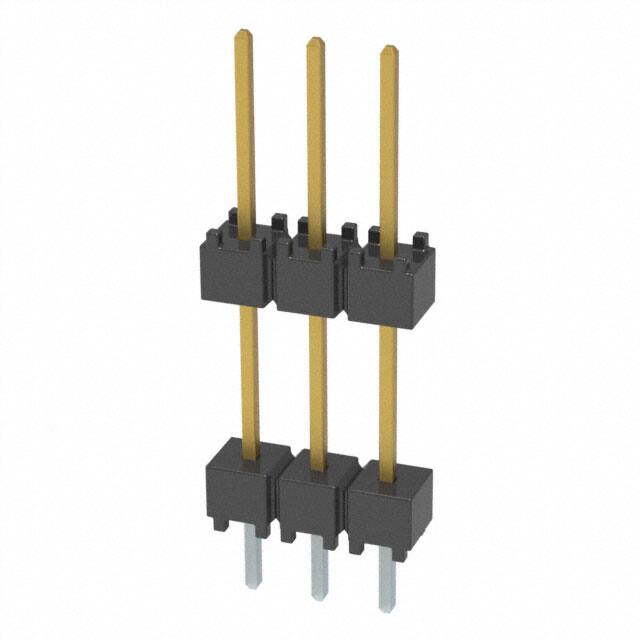 DW-03-10-F-S-450 CONN HDR 3POS 0.1 STACK T/H GOLD