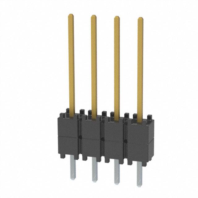 DW-04-09-F-S-200 CONN HDR 4POS 0.1 STACK T/H GOLD