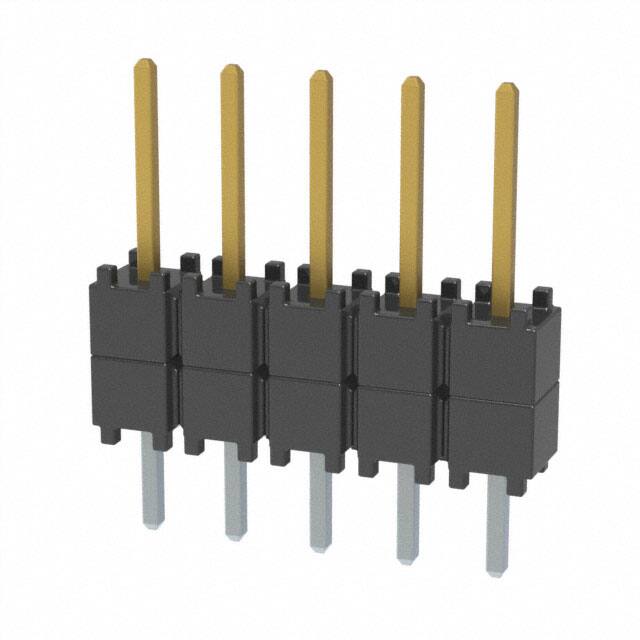 DW-05-08-F-S-200 CONN HDR 5POS 0.1 STACK T/H GOLD