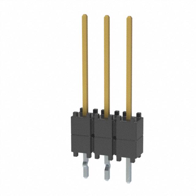 DW-03-09-L-S-200-LL CONN HDR 3POS 0.1 STACK T/H GOLD