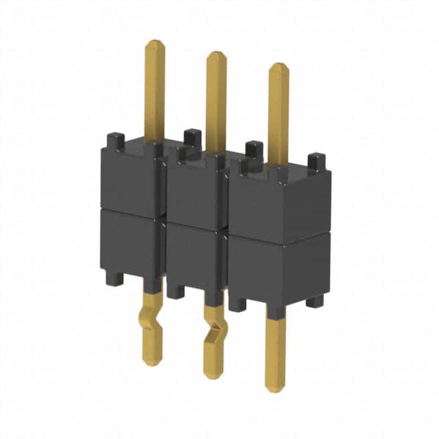 DW-03-07-G-S-200-LL CONN HDR 3POS 0.1 STACK T/H GOLD