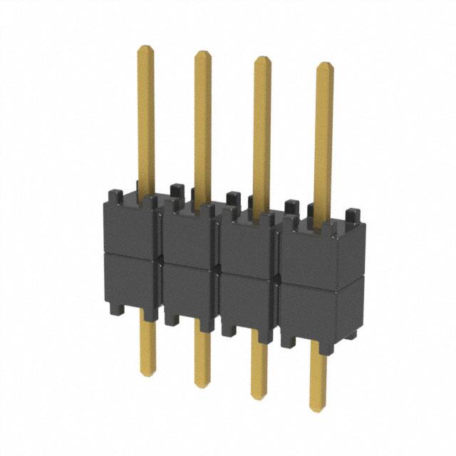 DW-04-08-G-S-200 CONN HDR 4POS 0.1 STACK T/H GOLD
