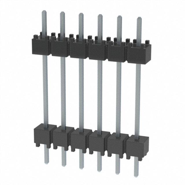 DW-06-10-T-S-600 CONN HDR 6POS 0.1 STACK T/H TIN