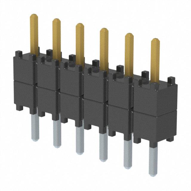 DW-06-07-S-S-200 CONN HDR 6POS 0.1 STACK T/H GOLD