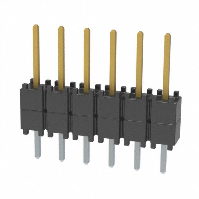 DW-06-08-F-S-200 CONN HDR 6POS 0.1 STACK T/H GOLD
