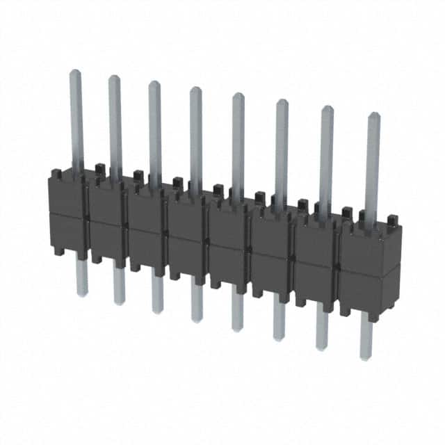 DW-08-08-T-S-200 CONN HDR 8POS 0.1 STACK T/H TIN