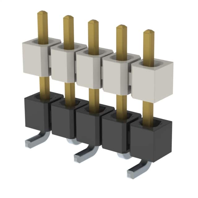 HW-05-08-F-S-315-SM-TR CONN HDR 5POS 0.1 STACK SMD GOLD