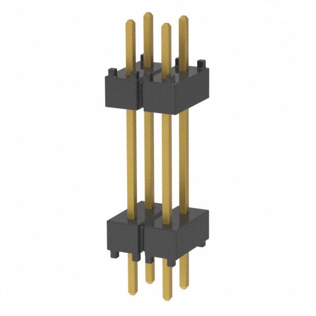 DW-02-10-G-D-500 CONN HDR 4POS 0.1 STACK T/H GOLD