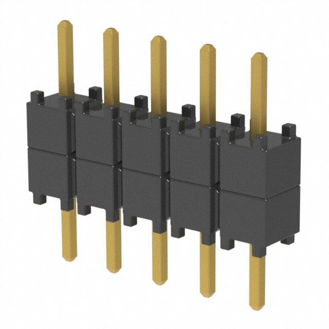 DW-05-07-G-S-200 CONN HDR 5POS 0.1 STACK T/H GOLD
