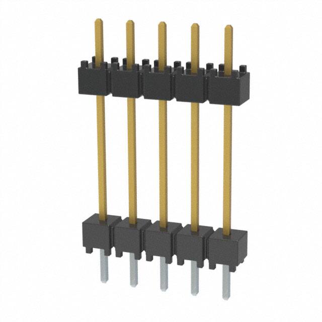 DW-05-10-L-S-600 CONN HDR 5POS 0.1 STACK T/H GOLD