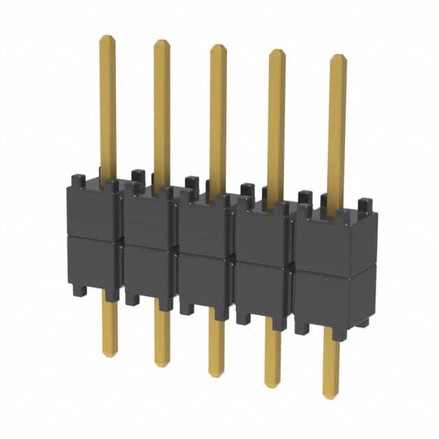 DW-05-08-G-S-200 CONN HDR 5POS 0.1 STACK T/H GOLD