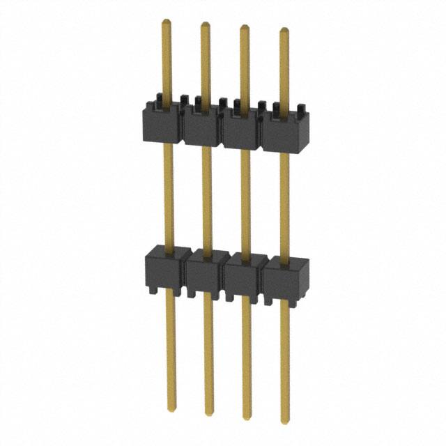 EW-04-12-G-S-500 CONN HDR 4POS 0.1 STACK T/H GOLD