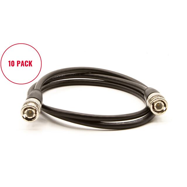 301-RG59-301/36-10PK RG59 BNC PLUG MALE TO MALE JUMPE