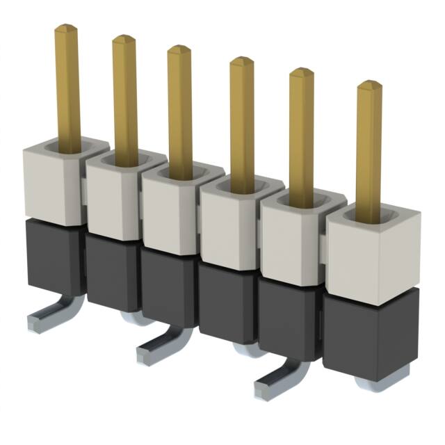 HW-06-08-F-S-250-SM CONN HDR 6POS 0.1 STACK SMD GOLD