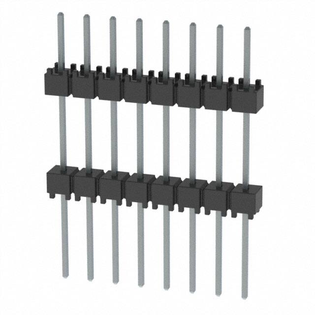 EW-08-12-T-S-500 CONN HDR 8POS 0.1 STACK T/H TIN
