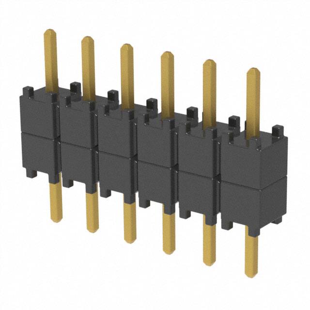 DW-06-07-G-S-200 CONN HDR 6POS 0.1 STACK T/H GOLD