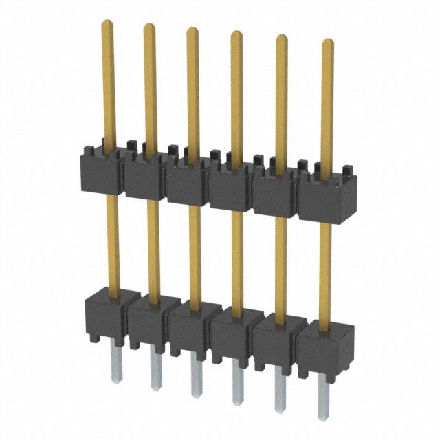 DW-06-10-L-S-450 CONN HDR 6POS 0.1 STACK T/H GOLD