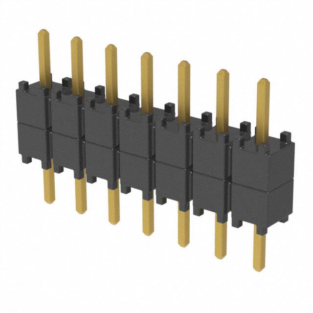 DW-07-07-G-S-200 CONN HDR 7POS 0.1 STACK T/H GOLD