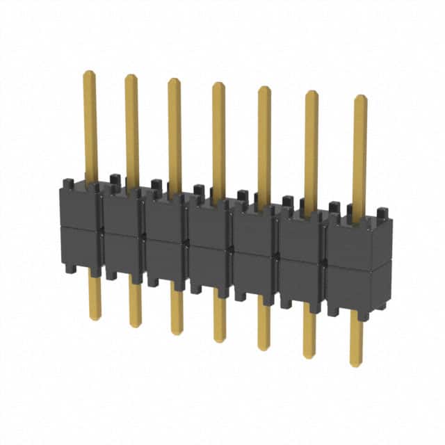 DW-07-08-G-S-200 CONN HDR 7POS 0.1 STACK T/H GOLD