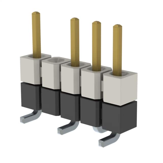 HW-05-16-L-S-250-SM-004 CONN HDR 5POS 0.1 STACK SMD GOLD