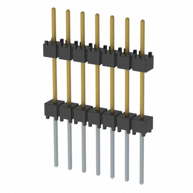 EW-07-12-L-S-500 CONN HDR 7POS 0.1 STACK T/H GOLD