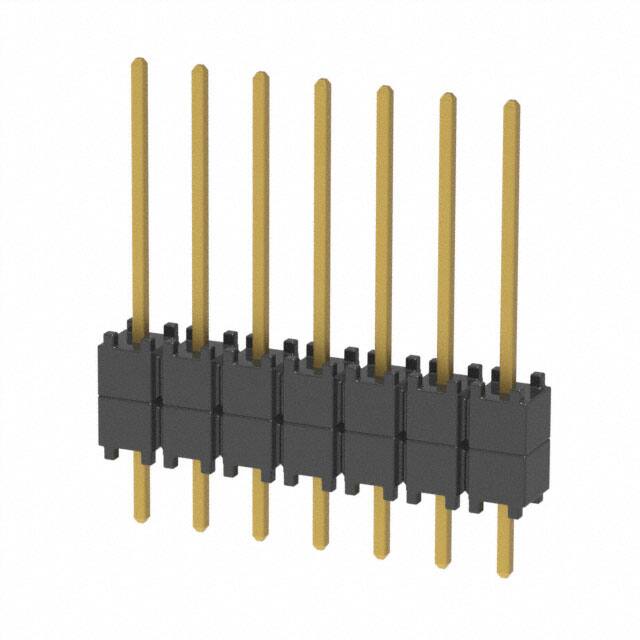 DW-07-09-G-S-200 CONN HDR 7POS 0.1 STACK T/H GOLD