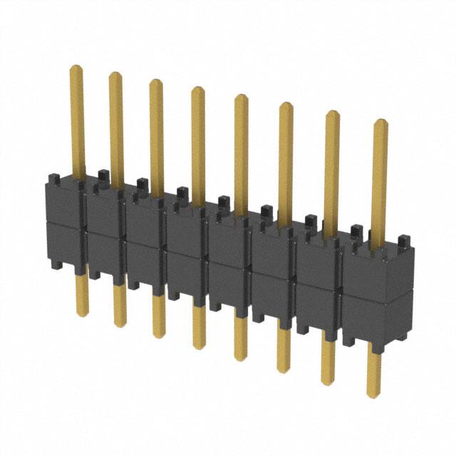 DW-08-08-G-S-200 CONN HDR 8POS 0.1 STACK T/H GOLD