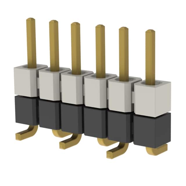 HW-06-16-G-S-251-SM CONN HDR 6POS 0.1 STACK SMD GOLD
