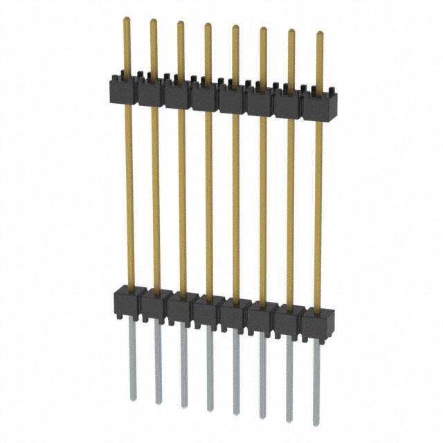 EW-08-14-L-S-900 CONN HDR 8POS 0.1 STACK T/H GOLD