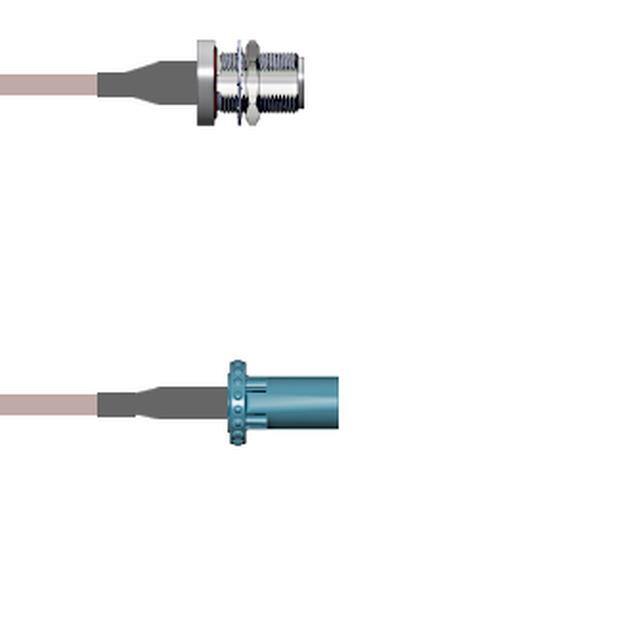 Q-1T05A0005.25M CBL ASSY N-FAKRA RG316 9.843"