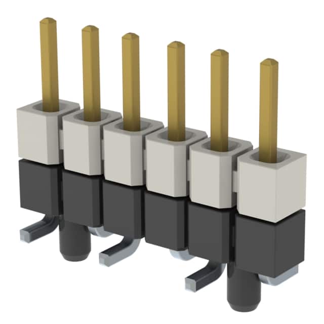 HW-06-08-F-S-250-SM-A CONN HDR 6POS 0.1 STACK SMD GOLD