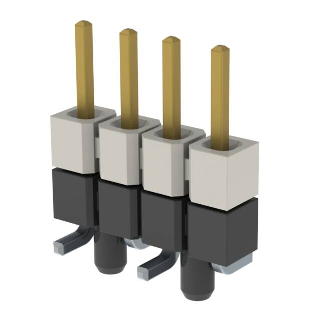 HW-04-16-L-S-265-SM-A CONN HDR 4POS 0.1 STACK SMD GOLD