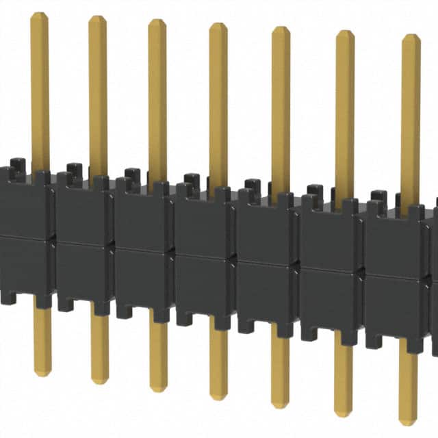 DW-09-08-G-S-200 CONN HDR 9POS 0.1 STACK T/H GOLD