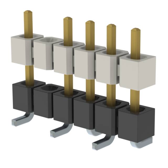 HW-06-08-S-S-375-SM-005 CONN HDR 6POS 0.1 STACK SMD GOLD