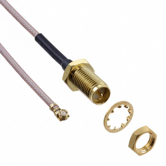 JF1R6-CR3-4I CBL ASSY RP-SMA-UMCC RG178 4"