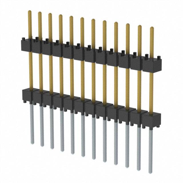 EW-12-12-L-S-500 CONN HDR 12POS 0.1 STACK T/H
