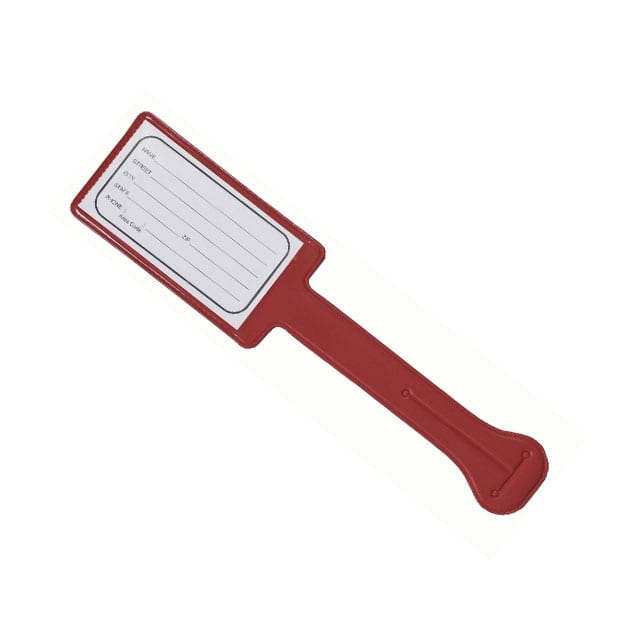 35097 ID TAG VINYL RED SHOE KID 1 3/4"