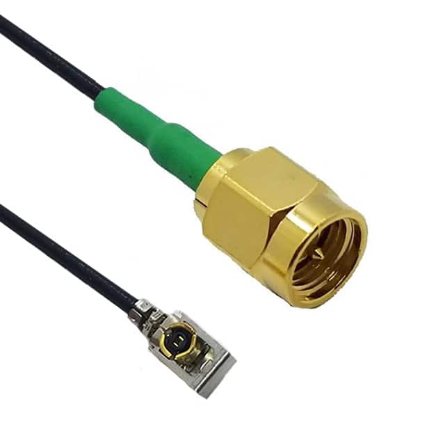 CB1.37-IPXLK-SAMGT-6IN I-PEX MHF1 LK - SMA PLUG 6"