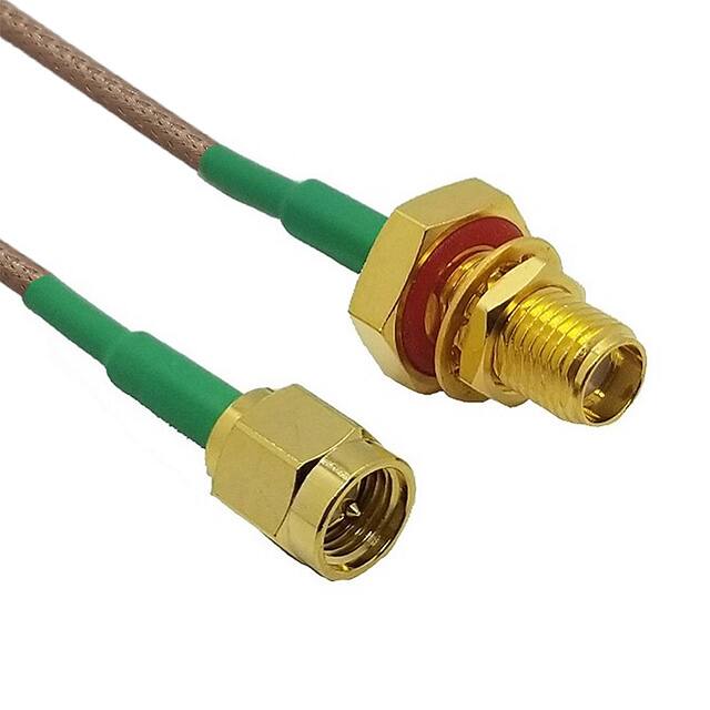 CBG-SAF3OGTX15-SAMGT-4IN SMA PLUG - SMA BLKHD IP67 4"
