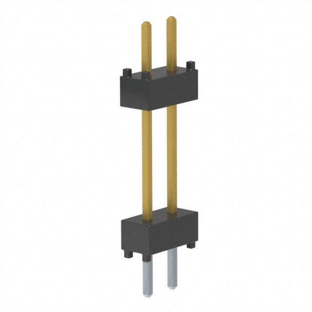 DW-01-10-F-D-500 CONN HDR 2POS STACK T/H GOLD